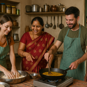 Day Tour with Local family with cooking Class